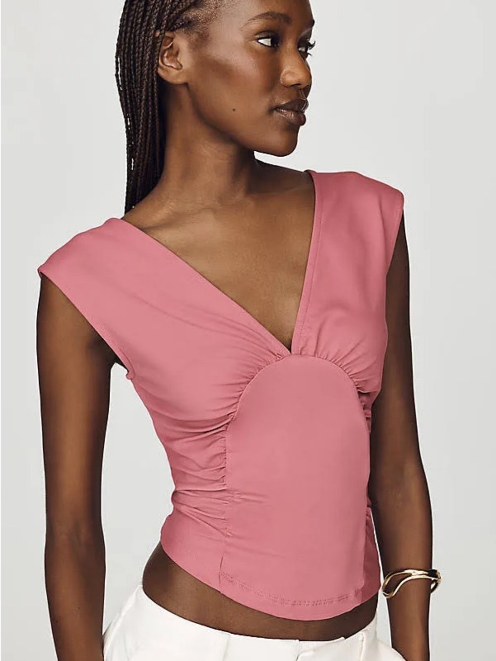 Maeve Plunge Corset-Style Top